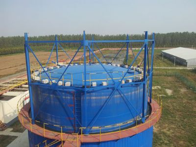 美泉環保,500立方濕式儲氣柜 