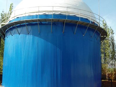 美泉環保,100立方沼氣焊接罐 