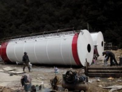 美泉環保,浙江道臺工地水泥倉加工 